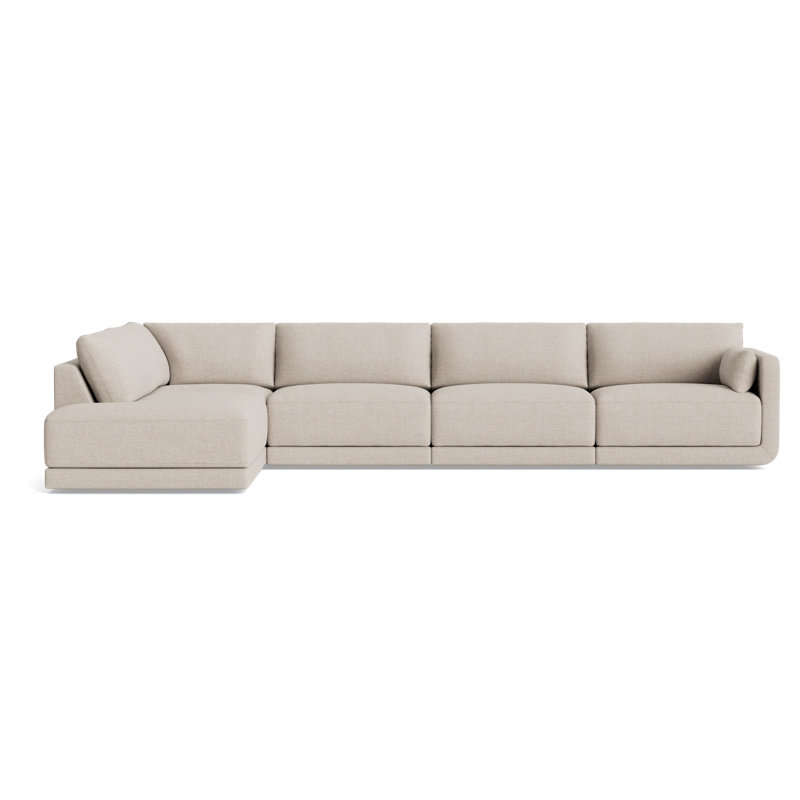Eva Modular Sectional, Left Hand Facing, Performance Weave - Natural