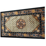 Hand Knotted Silk Geometric Area Rug