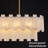 14 - Light 40" Gold Alabaster Rectangular Chandelier 2-tier Kitchen Island Lights For Dining Room