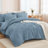 Andency Super King Plus Comforter Set with Sheets Black - 7 Pieces Bed in a Bag Oversized King Boho Lightweight Fluffy Tufted Bedding Sets with Comforter, Sheets, Pillowcases & Shams-124621825-124621824