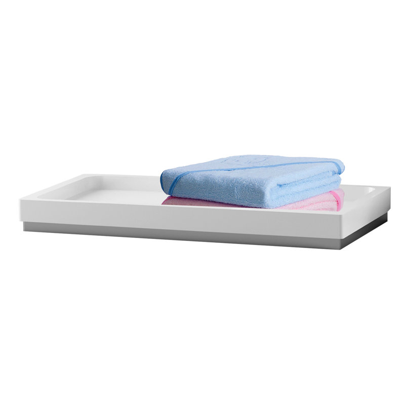  Plateau d'accessoires de salle de bain avec garniture en métal