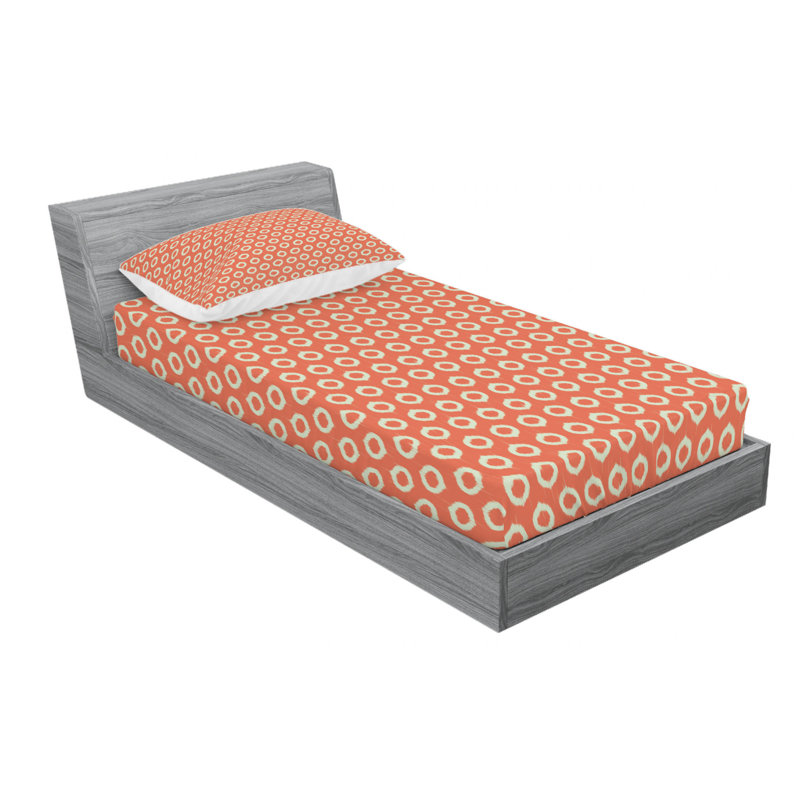 Microfiber Ikat Sheet Set, Twin XL Sheet Set with Fitted Sheet