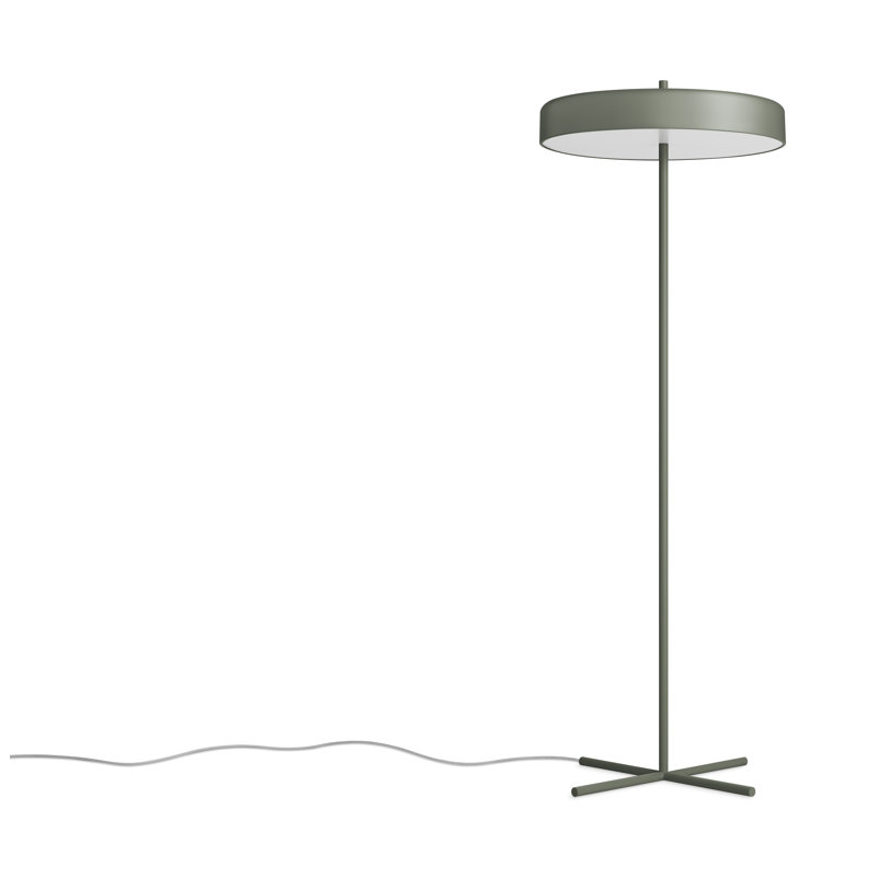 Bobber LED Floor Lamp, Gray Green