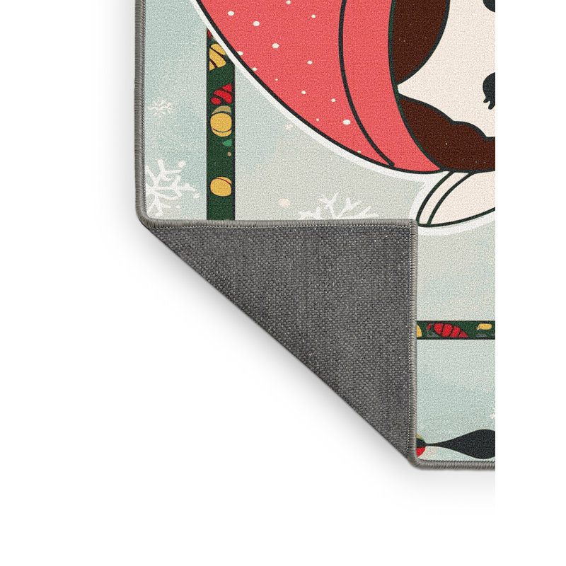 Tapis vacances de Noël The Holiday Aisle®, Tapis de couloir 2 pi x 4 pi