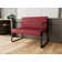 Waterfall Waiting Reception Loveseat Sled Base Metal Frame