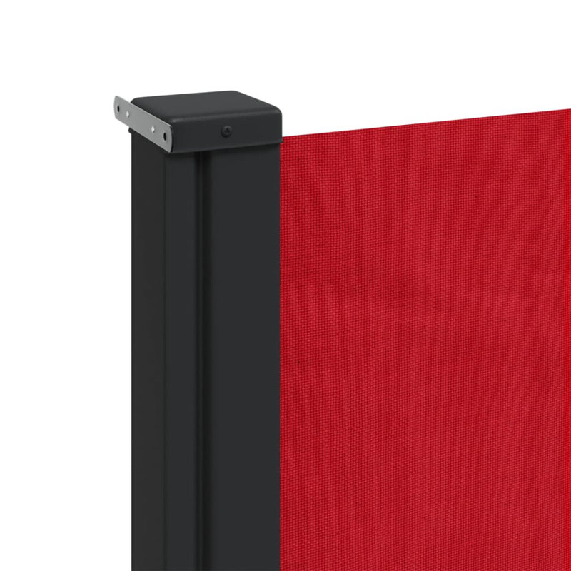 Retractable Side Awning, Red, 140cm H x 600cm W