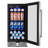 15 Inch Built-in/Freestanding Beverage Refrigerator Cooler 130 Can Beer Cooler Mini Beer Drink Fridge with Glass Door and Lock Under Counter Classic Series