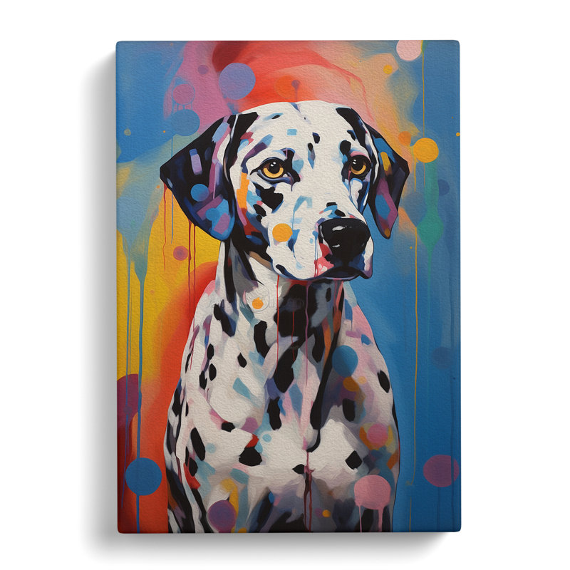Dalmation Gestural - Print, 60cm H x 40cm W x 3cm D