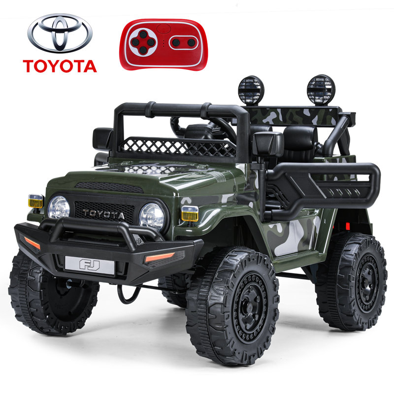 Licensed Toyota FJ Cruiser Kids Ride on Toy Car 12V Battery Powered with Remote Control, 4 Wheels 