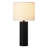 York 16" Tall Mini Lamp with Fabric Shade in Brass/White-1219377499