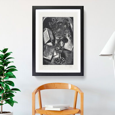 Bouquet of Flowers by Paul Nash - Picture Frame Drawing