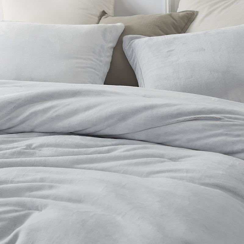 Coma Inducer Frosted Grey Coma Inducer Oversized Comforter Set, Queen