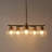 5-Light Dimmable Modern Shaded Chandelier