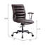 Chaise de bureau pivotante avec roulettes Distress
