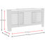 Milton Adjustable Radiator Cover