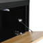 Meuble télé extensible et table basse, ensemble de 2, console multimédia avec étagères à 3 niveaux pour téléviseur de 110 po ou moins, table centrale à deux tons avec plateau coulissant pour le salon