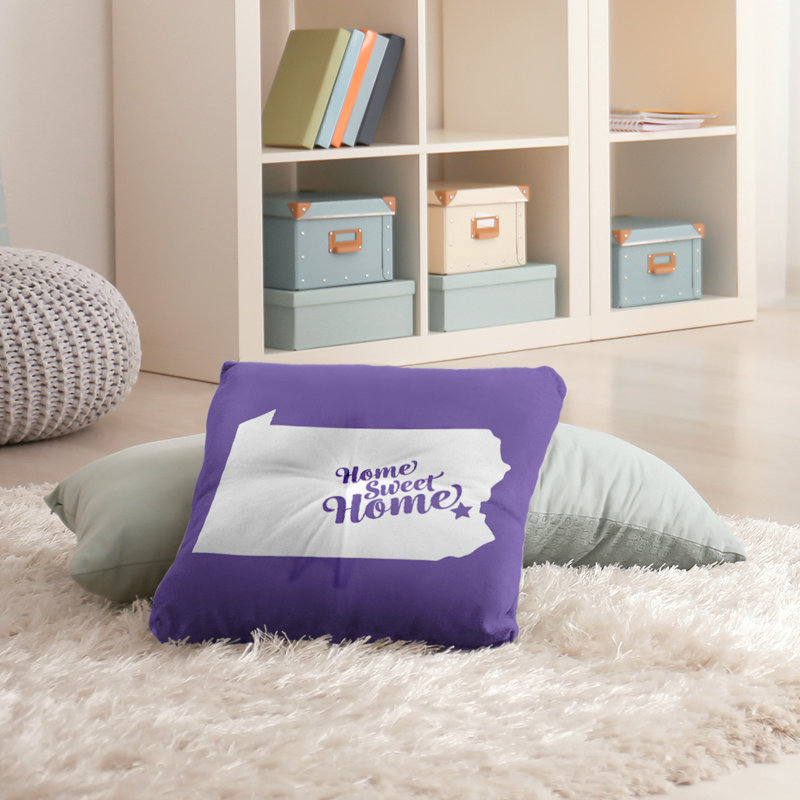 Coussin Sweet Home, 26 po x 26 po, Mauve, Allentown