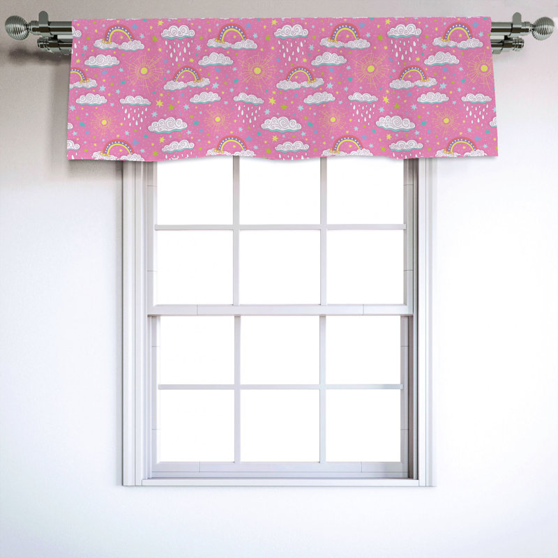 Sateen Ruffled Window Valance