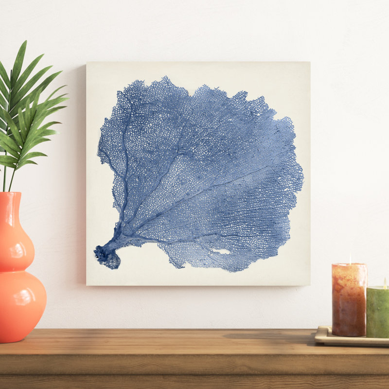 «Sea Fan V», peinture sur toile, H 20 po x l 20 po