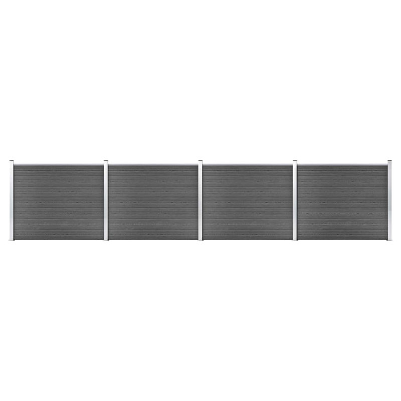 Bugbee 29' x 5' Privacy Fence Panel, 146cm H x 871cm W x 12cm D, Grey