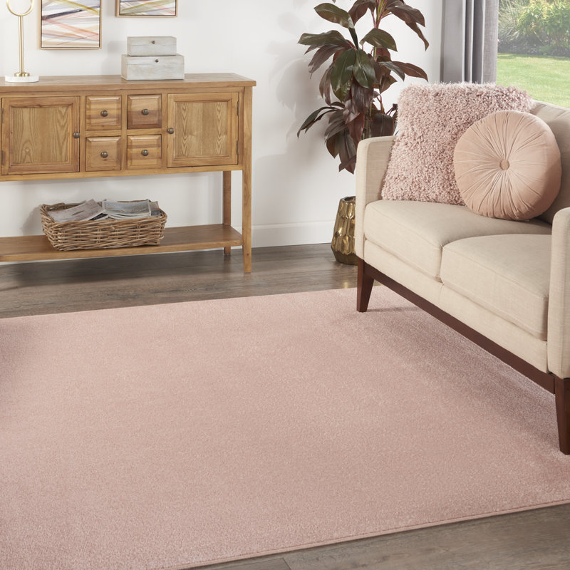 Tapis rose Yolonda, Carré 7 pi Carré