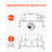 Mini Split Ground Stand Adjustable Anti Vibration for 9000-24000 BTU