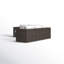 Ensemble de conversation modulaire d'extérieur entièrement assemblé avec - structure et coussins remplis de mousse d'eau, conception modulaire en forme de L toutes saisons, aucun assemblage nécessaire pour une utilisation au jardin