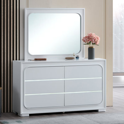 Milan DRESSER(Without Mirror), White