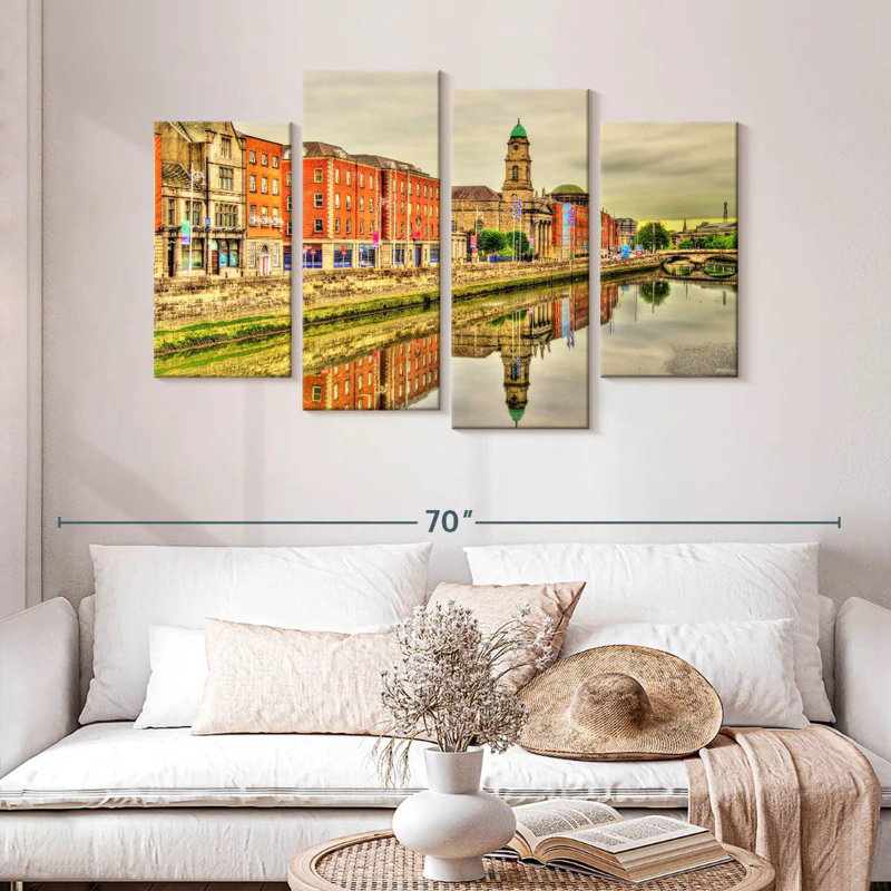 Sirci Dublin Riverside Buildings, H 32 po x l 52 po