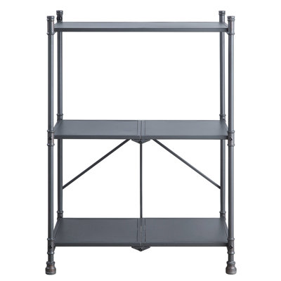 Hand-Brushed 3-Tier Console Table