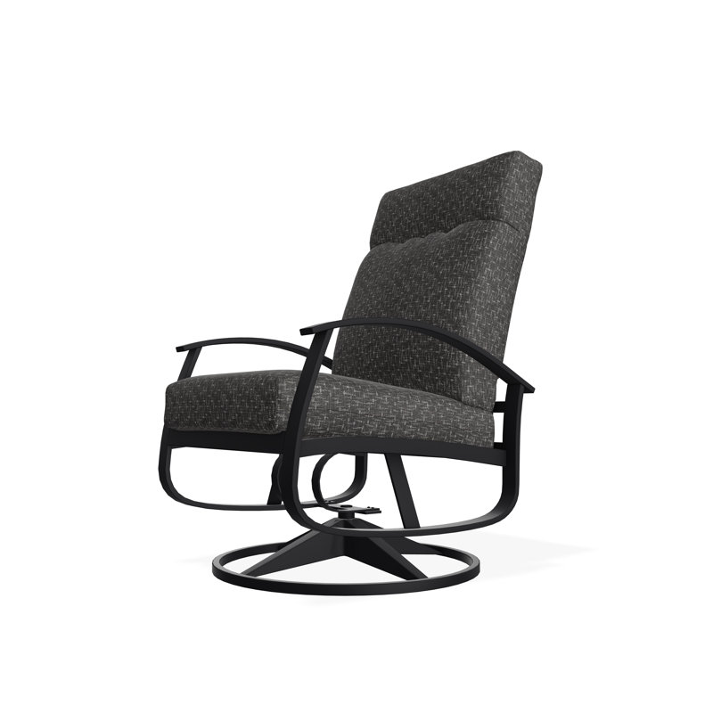Belle Isle Cushion Deep Seating Supreme Height Swivel Rocker, Hither Char, Black