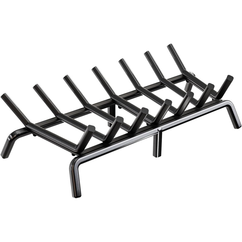 Rectangular Grate Log Grate Semi Assemble, 8" H x 15" W x 24" D