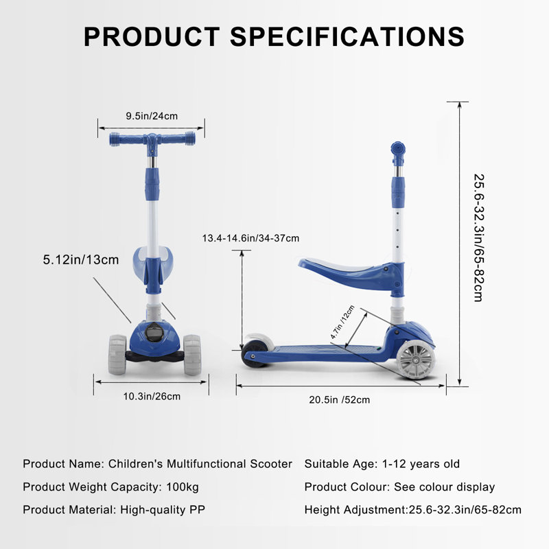 Kid Kick Scooter, Bleu