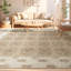 Tapis ivoire noué à la main de haute qualité