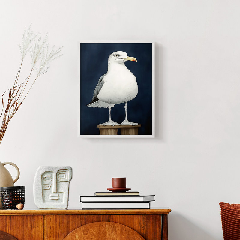 NAUTICAL Series CXLII - Impression encadrée de qualité supérieure - Prêt à être accroché - Aucun clou requis, Blanc / Blanc