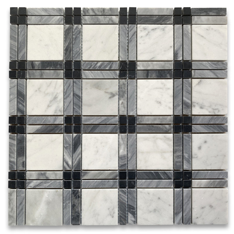 12" x 12" Marble Random Mosaic Wall & Floor Tile