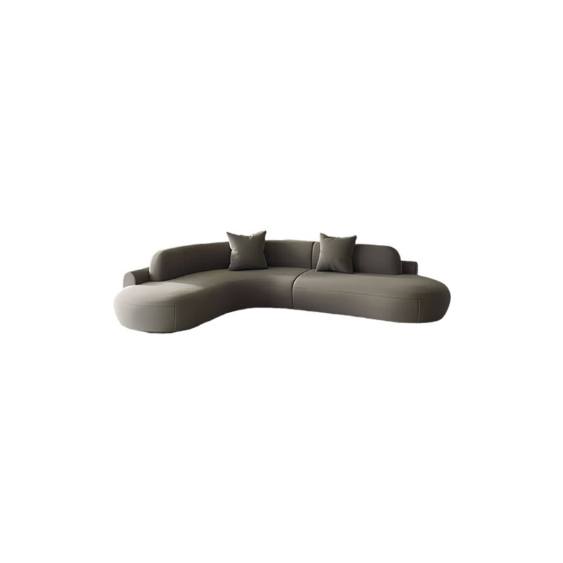 Canapé de coin incurvé, H 27,56 po x l 110,24 po x P 110,24 po, 5