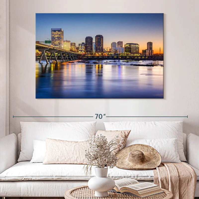 Nicci Richmond Evening Skyline, 34" H x 51" W