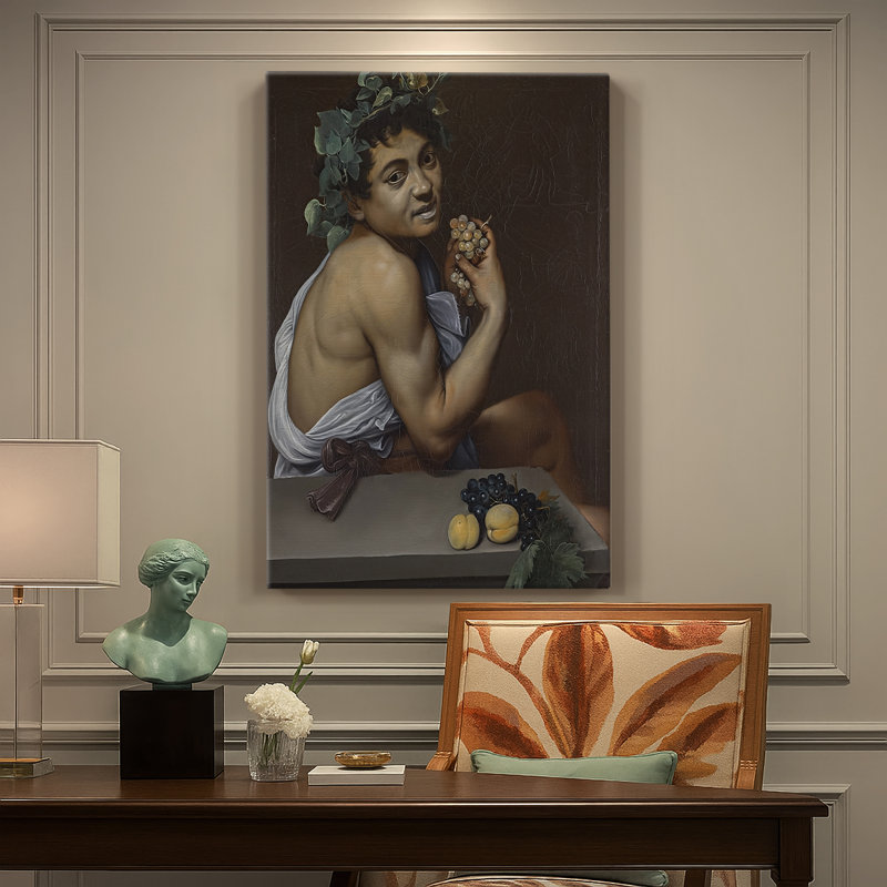 «Young Sick Bacchus», toile tendue par Caravaggio, 24 po x 36 po