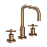 East Square Widespread Bathroom Faucet with Drain Assembly
