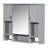 Grey Wall Mounted Bathroom Cabinet - Mirror & Spacious Interior Storage Ample Space