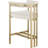 Marcello Upholstered 26.4" Counter Stool with Metal Frame-504853671