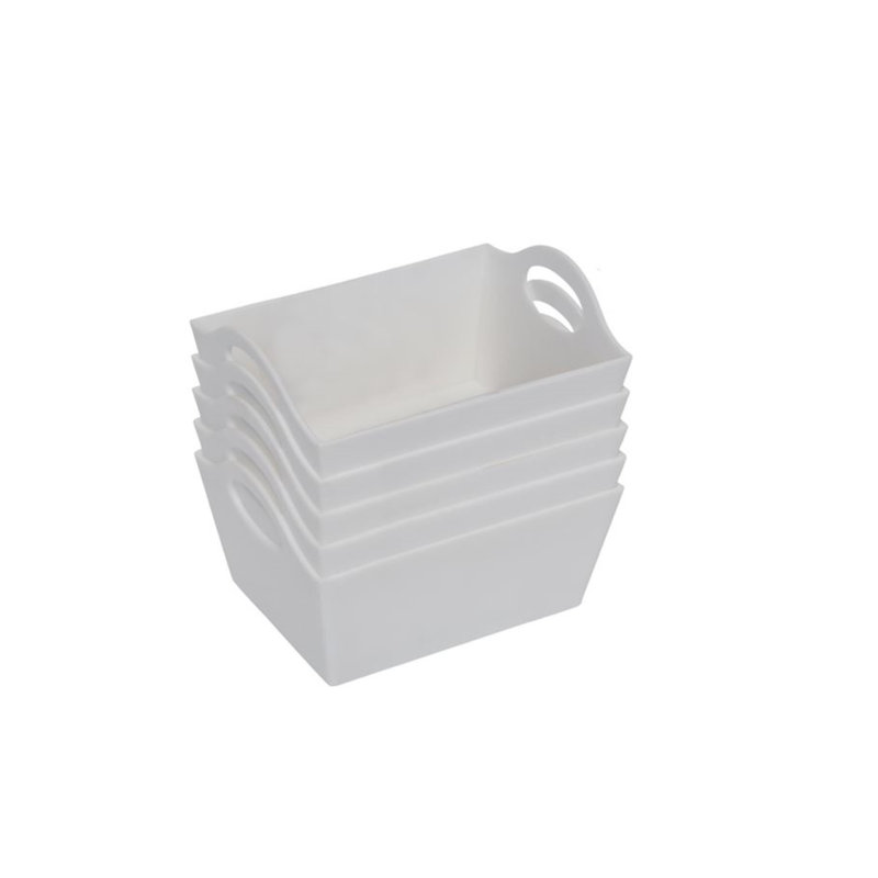 Bac de rangement Rebrilliant Nyeisha, Blanc