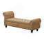 Banc de rangement rembourré et capitonné