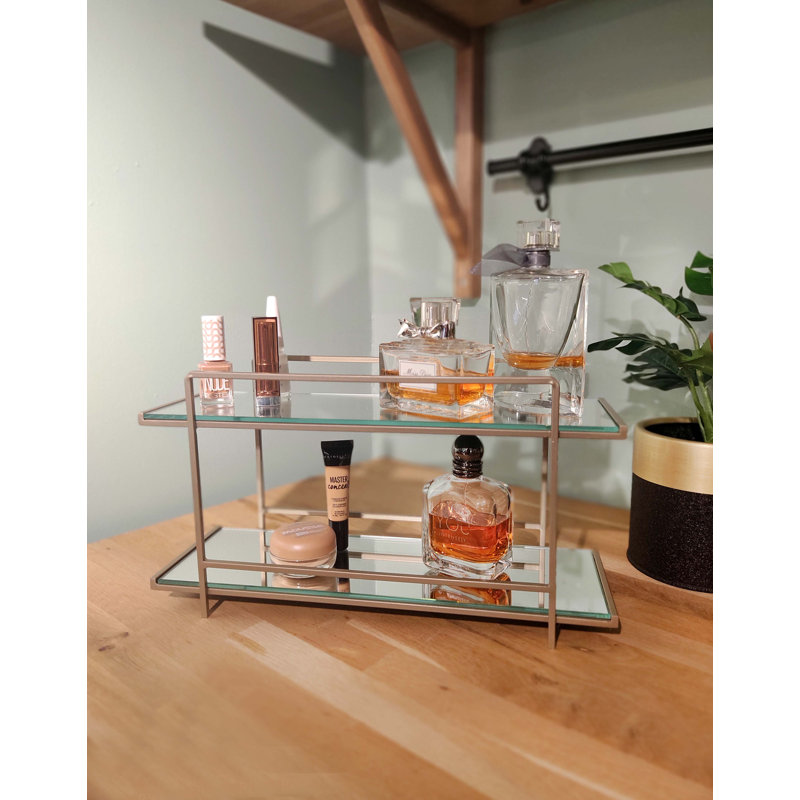 Poland Metal 2 Compartment Cosmetic Organiser