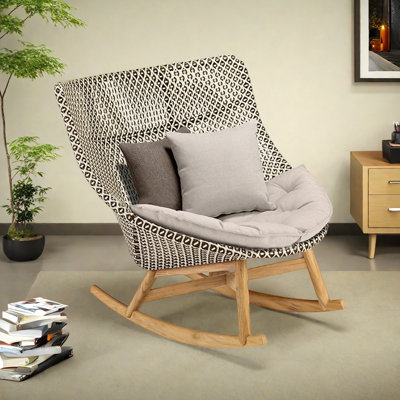 PE Rattan Woven Home Leisure Rocking Chair