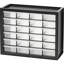 Coffret en plastique 24 tiroirs