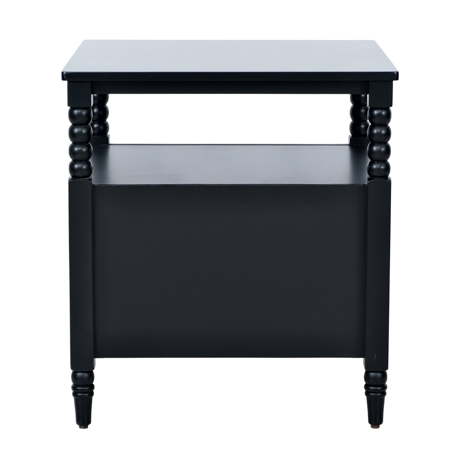 Benbrook 2-Drawer Mahogany Nightstand, Black