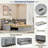 Upholstered Daybed With Trundle, Storage Shelves, Usb & Outlet And Vertical Striped Design-1728653166
