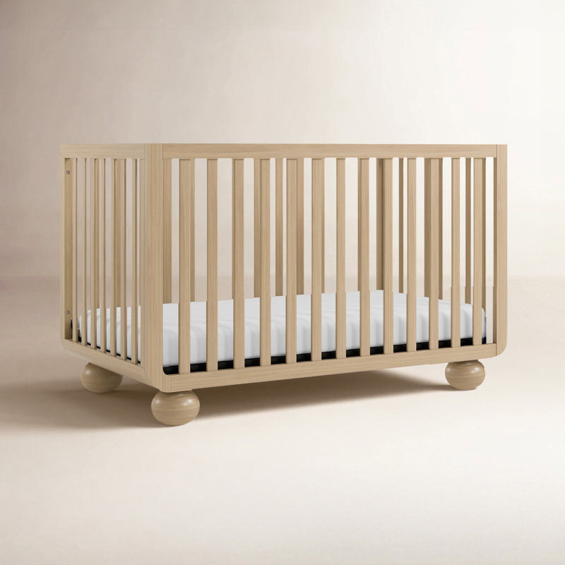 Amalfi Deluxe 5-In-1 Convertible Crib With Bonus Toddler Guardrail, Driftwood, Crib